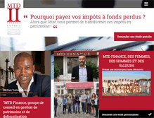 Tablet Screenshot of mtd-finance.fr